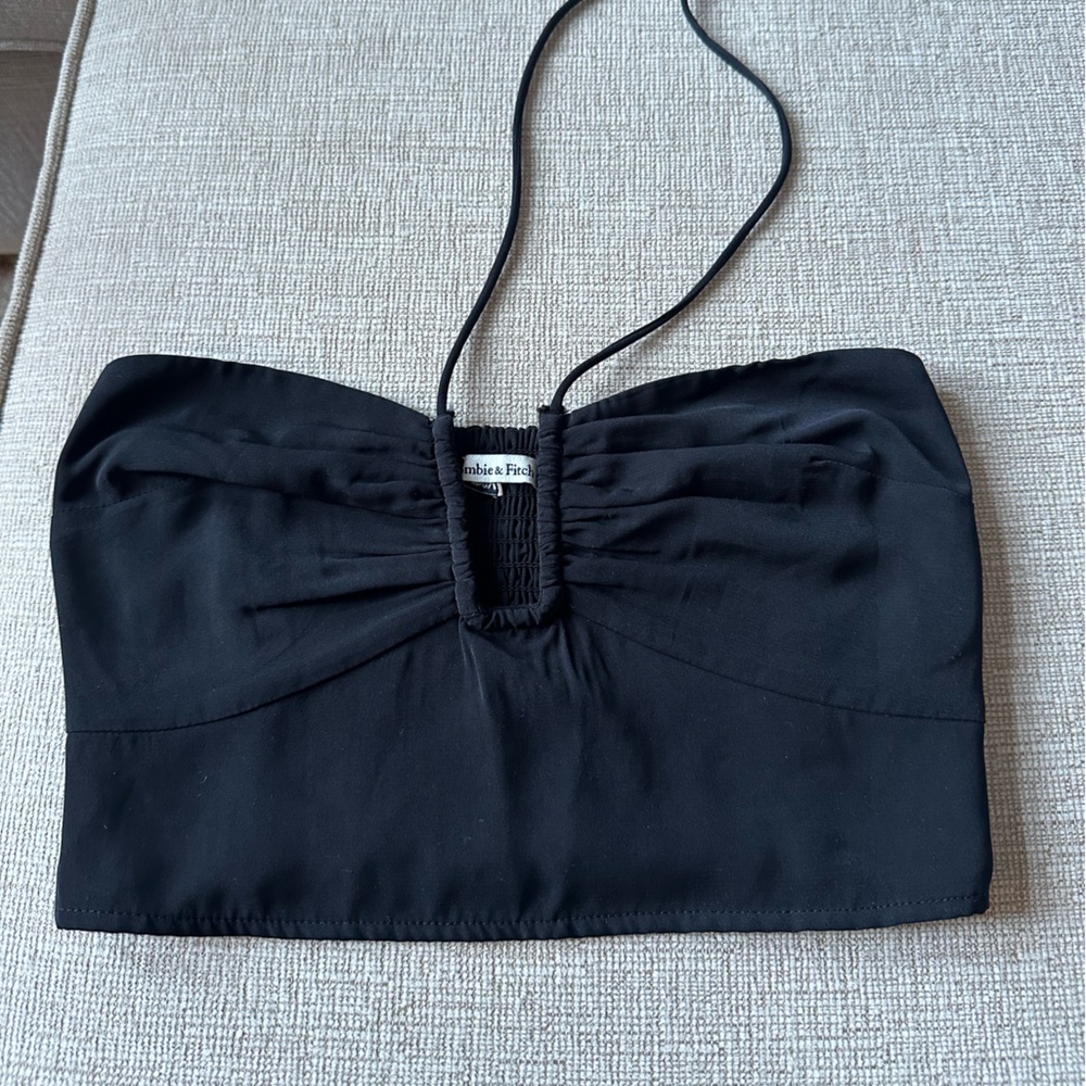 Abercrombie & Fitch Black Crop Top